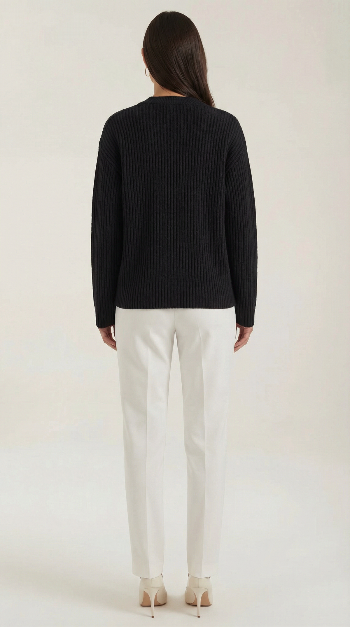 Cardigan Oversize Donna in Maglia a Coste