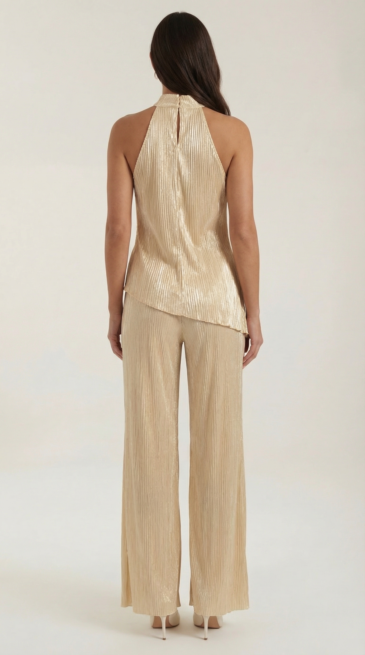 Completo Donna Top Halter e Palazzo