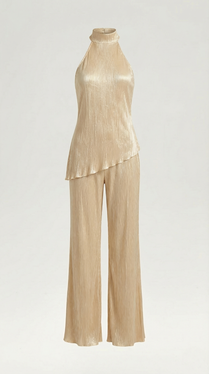Completo Donna Top Halter e Palazzo