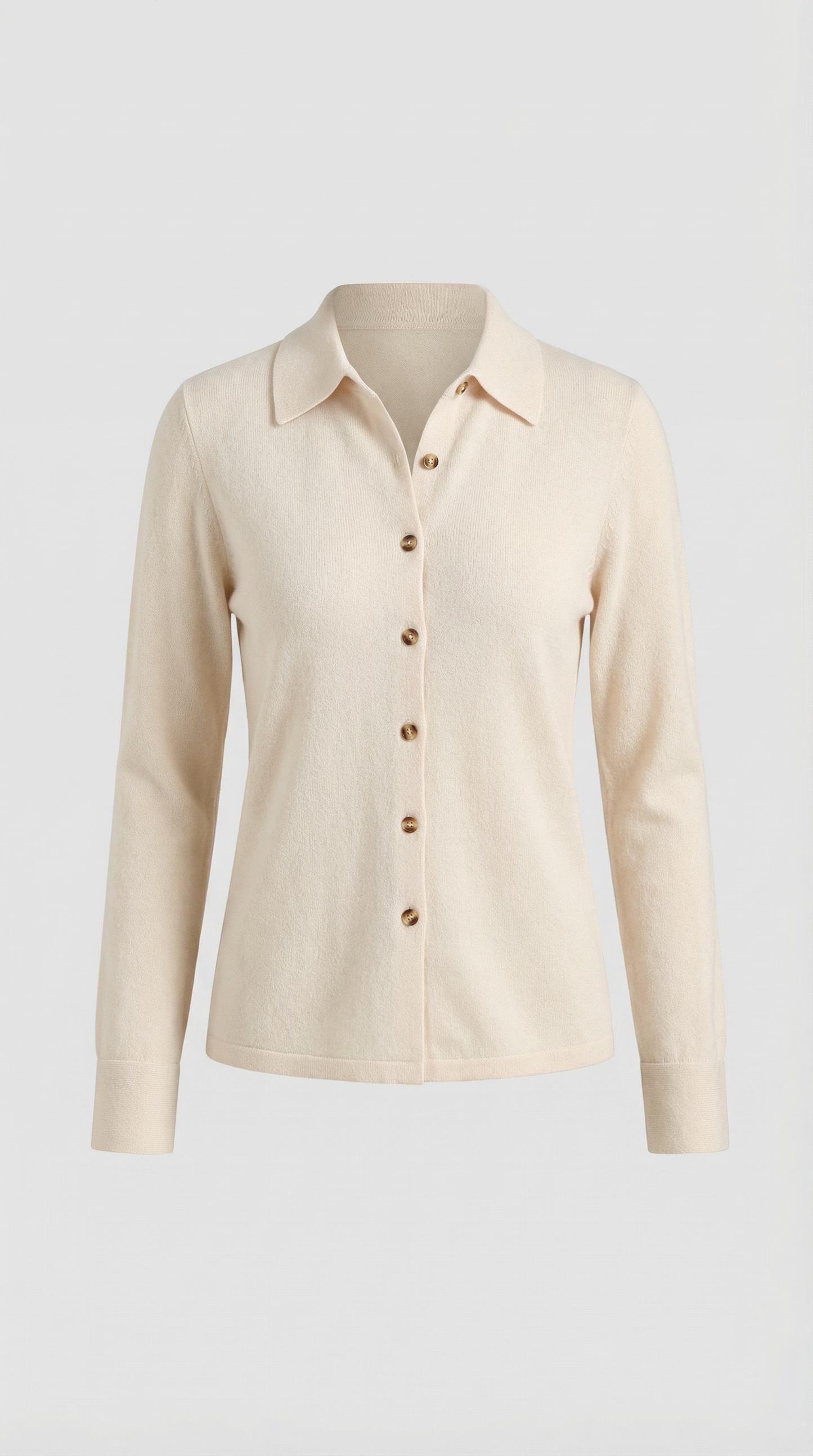 Cardigan Donna con Colletto Bottonato