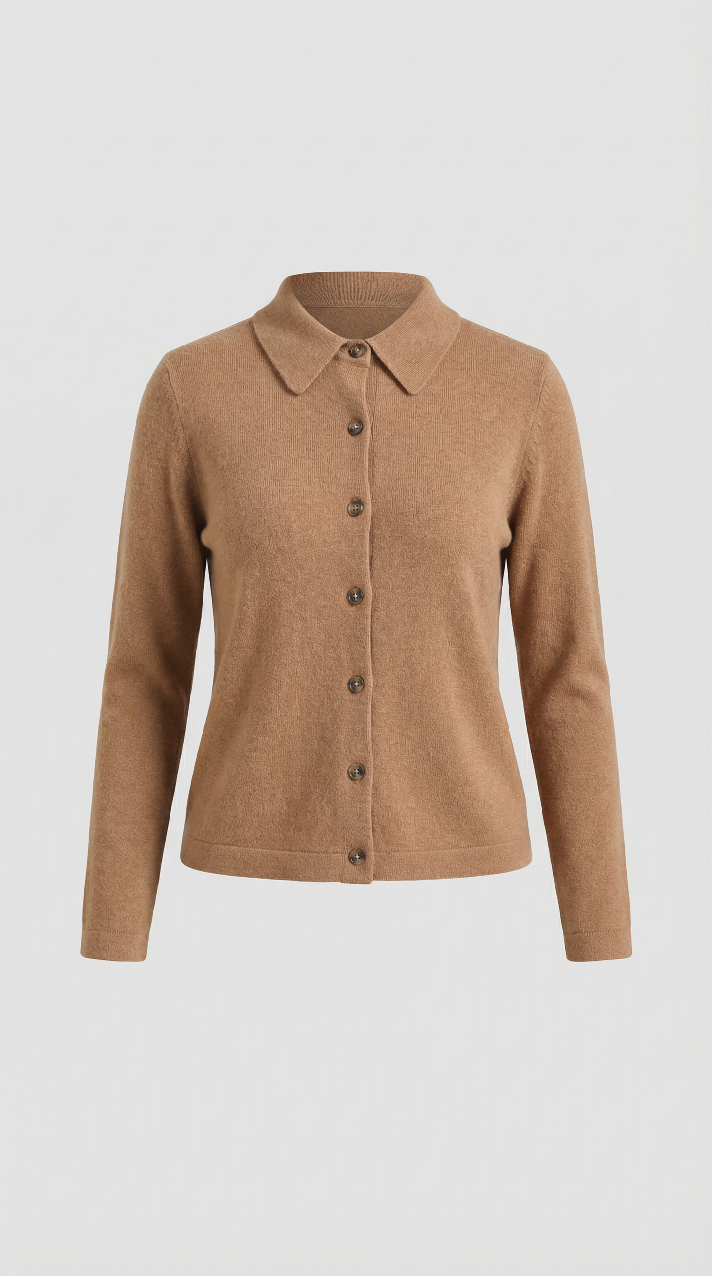 Cardigan Donna con Colletto Bottonato