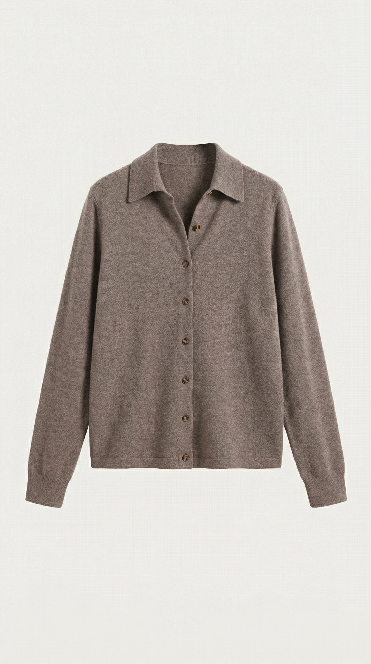 Cardigan Donna con Colletto Bottonato