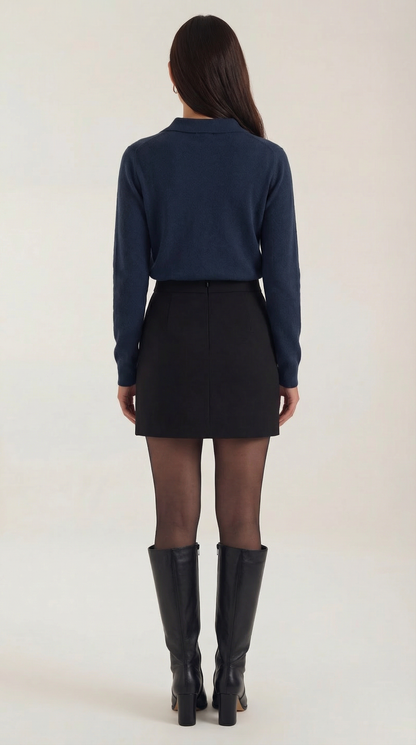 Cardigan Donna con Colletto Bottonato