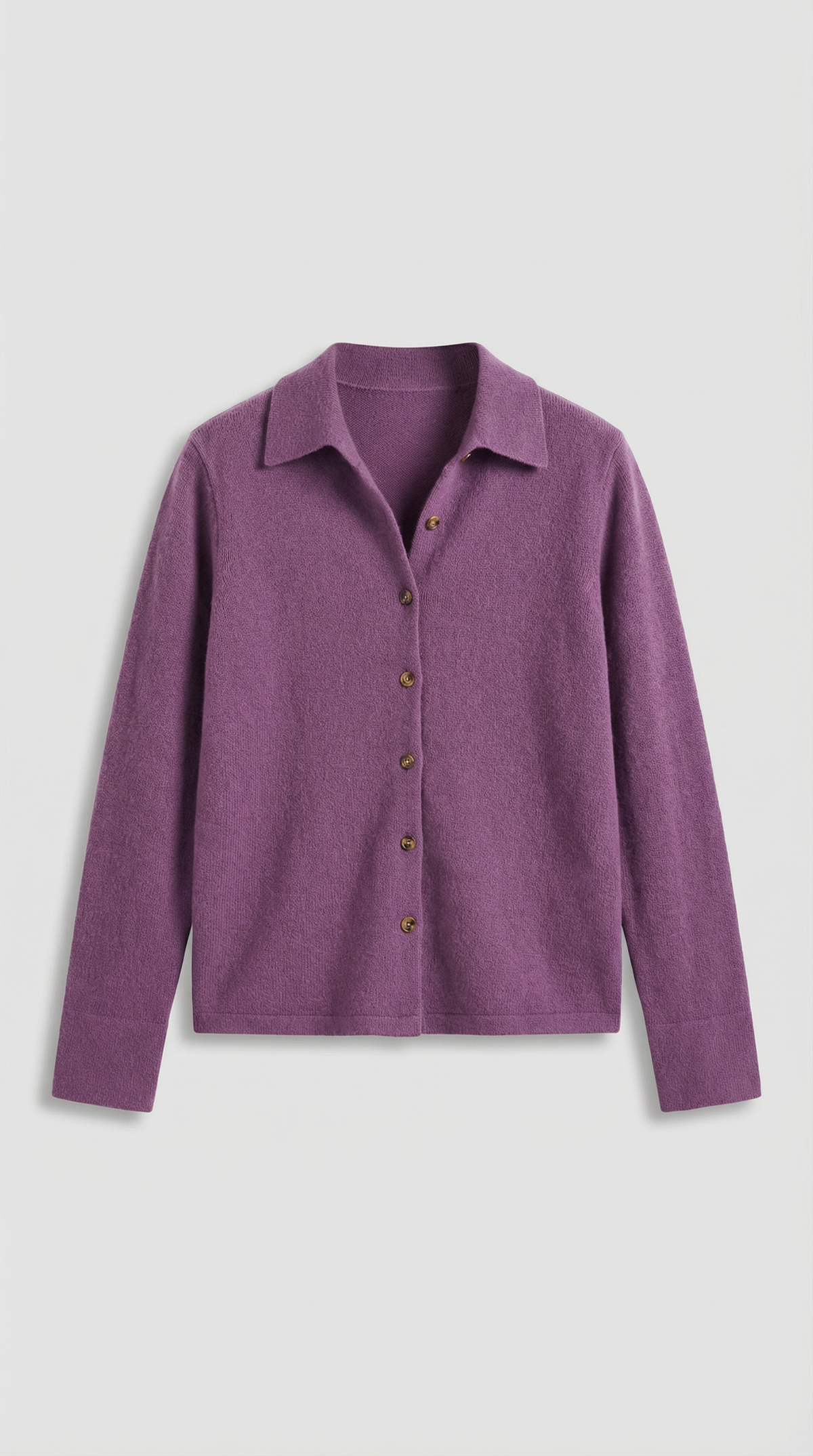 Cardigan Donna con Colletto Bottonato