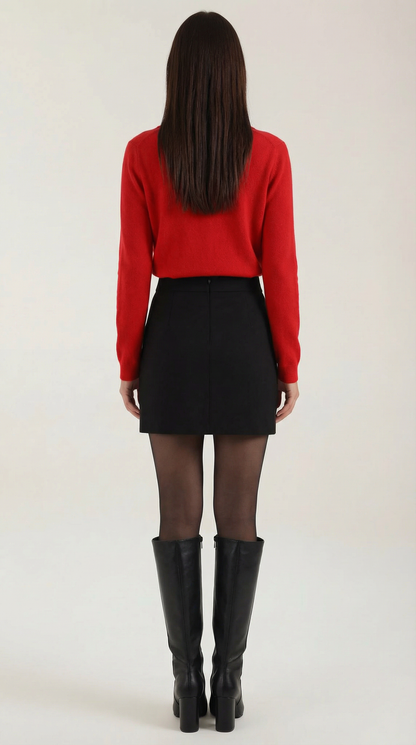 Cardigan Donna con Colletto Bottonato