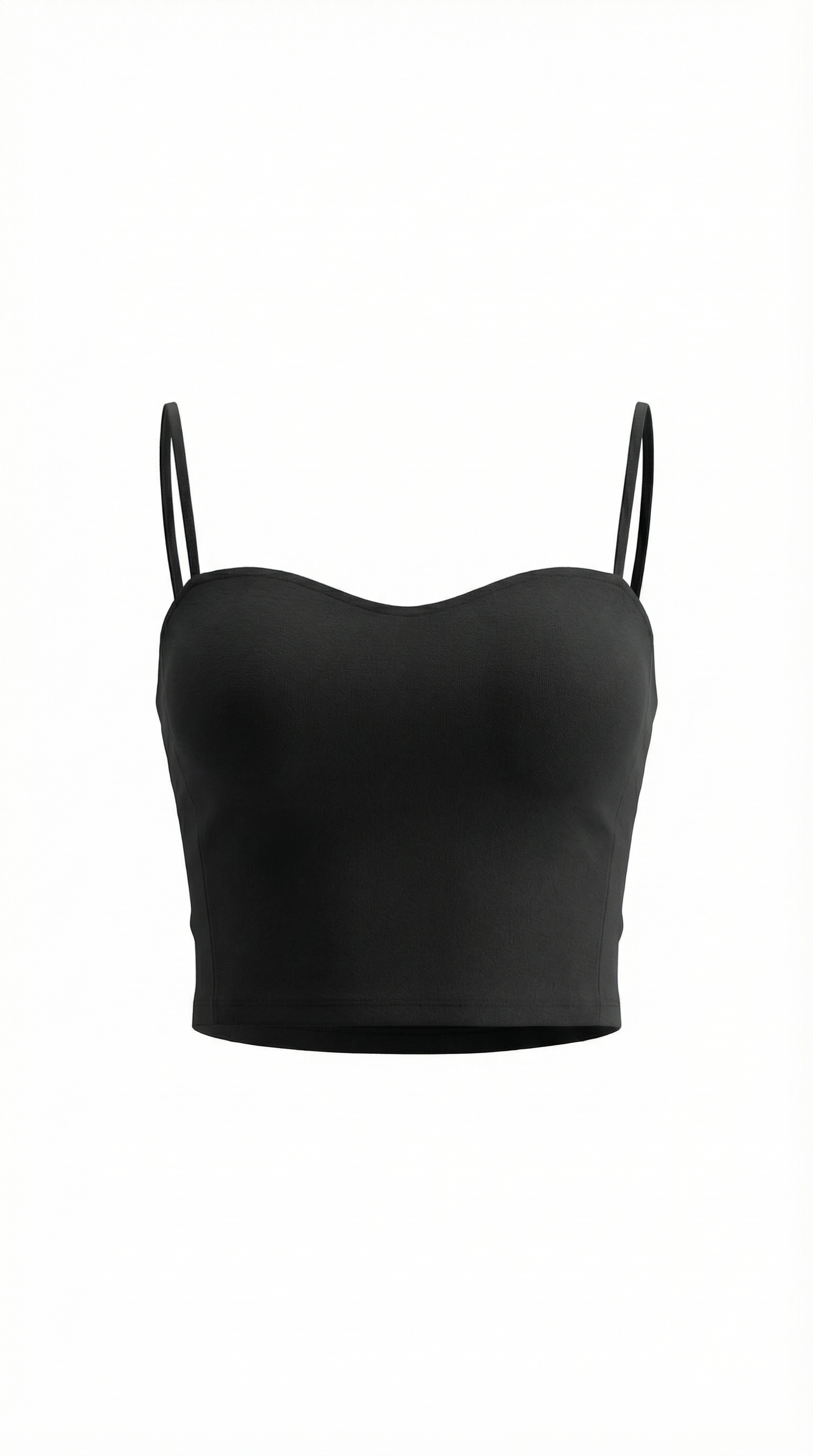 Canotta Crop Donna con Scollo a Cuore