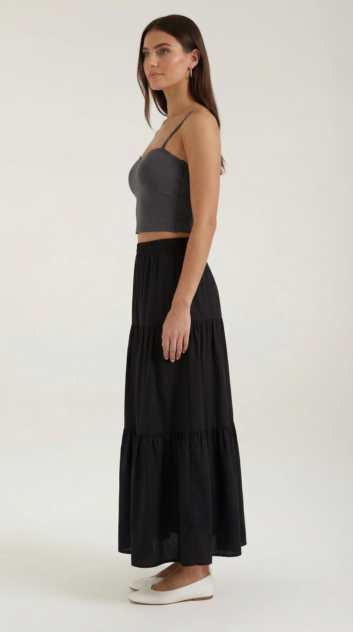 Canotta Crop Donna con Scollo a Cuore