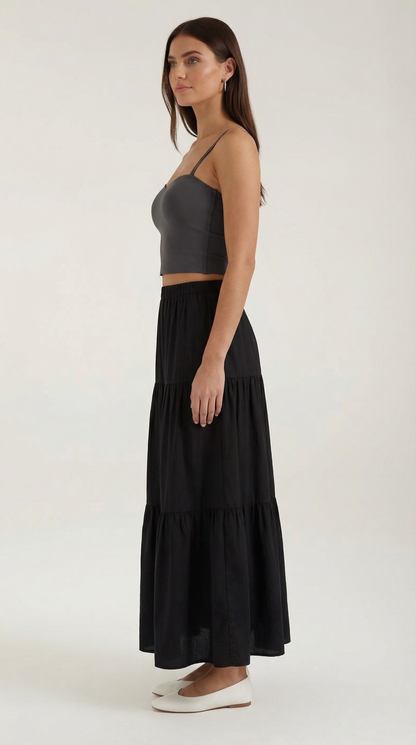 Canotta Crop Donna con Scollo a Cuore