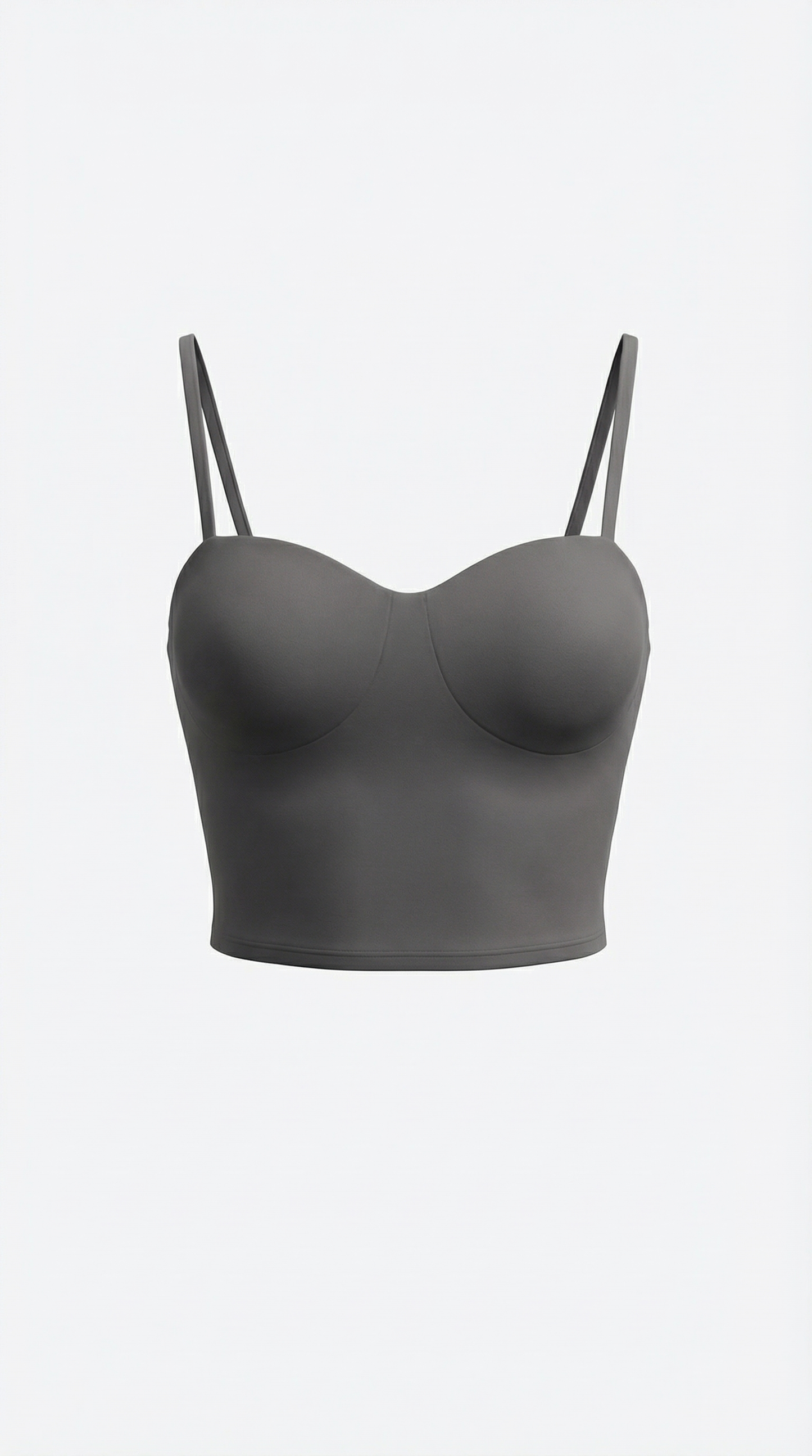 Canotta Crop Donna con Scollo a Cuore