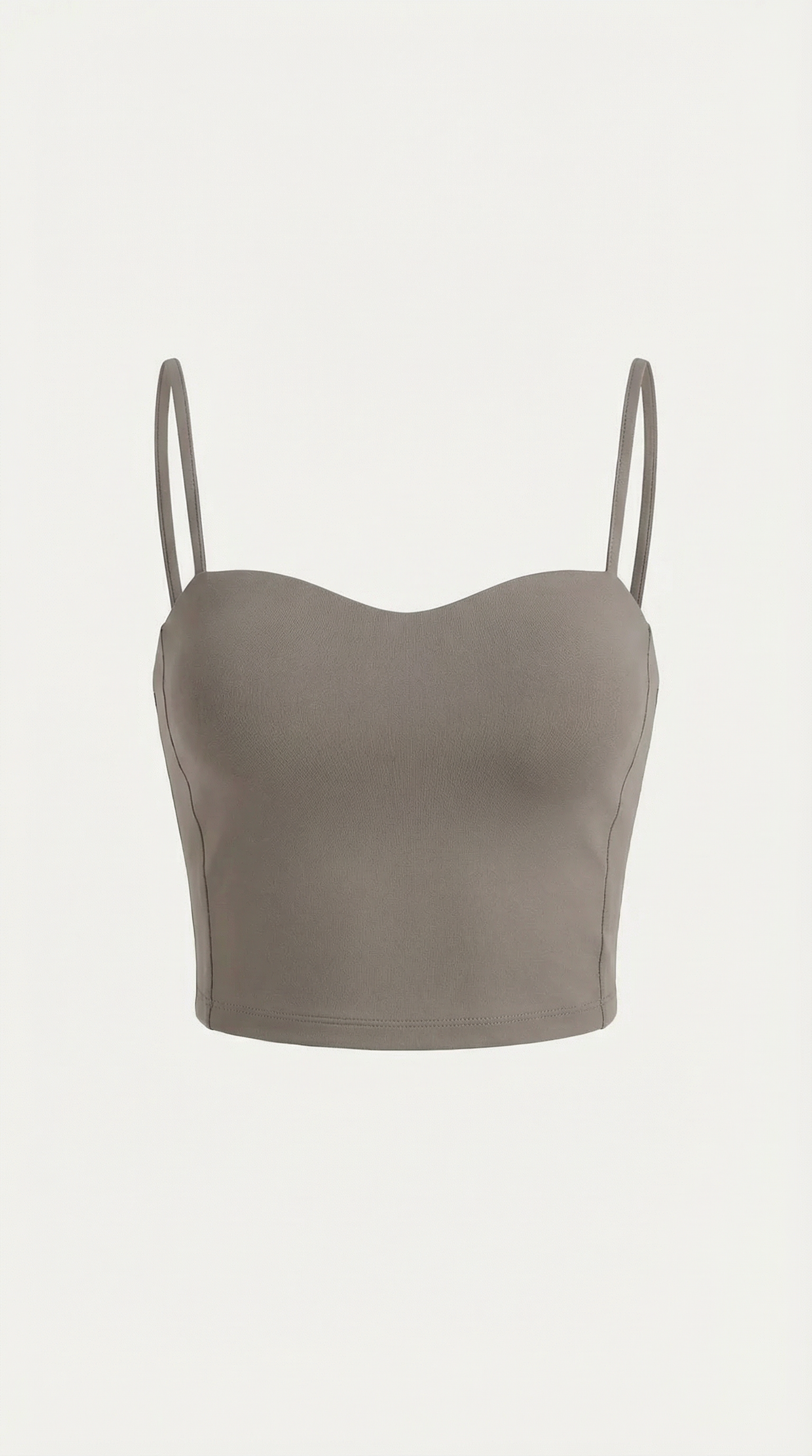 Canotta Crop Donna con Scollo a Cuore