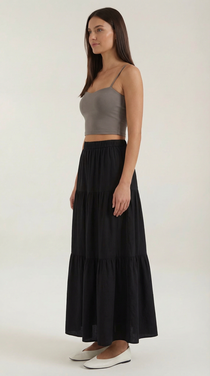Canotta Crop Donna con Scollo a Cuore