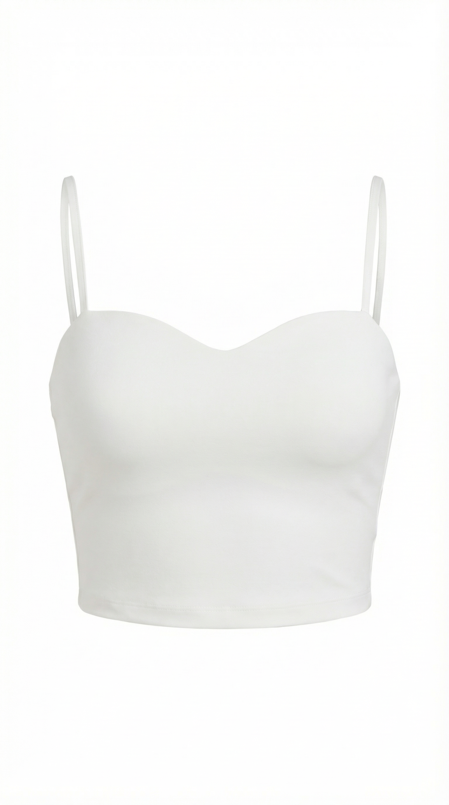 Canotta Crop Donna con Scollo a Cuore
