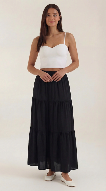Canotta Crop Donna con Scollo a Cuore