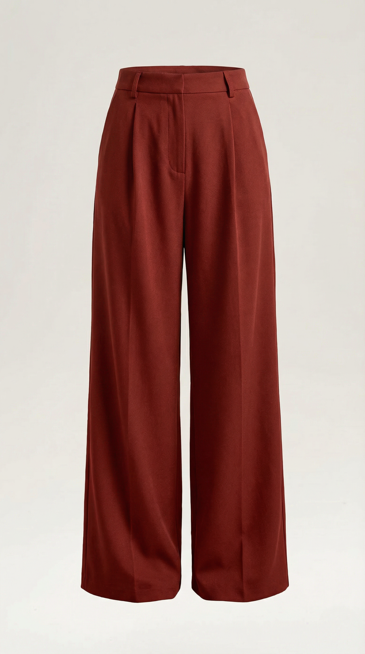 Pantaloni Donna a Gamba Larga Sartoriali con Pieghe