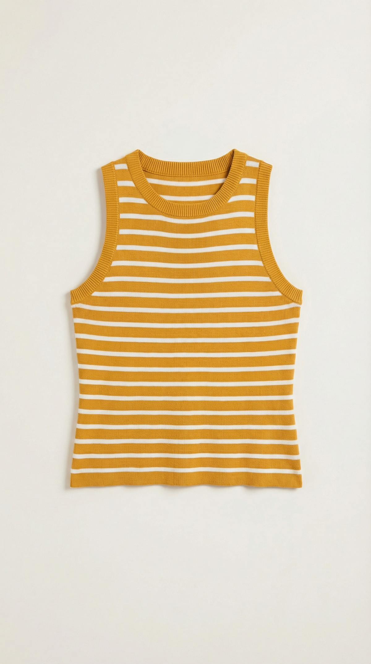 Canotta Crop Donna a Righe Navy