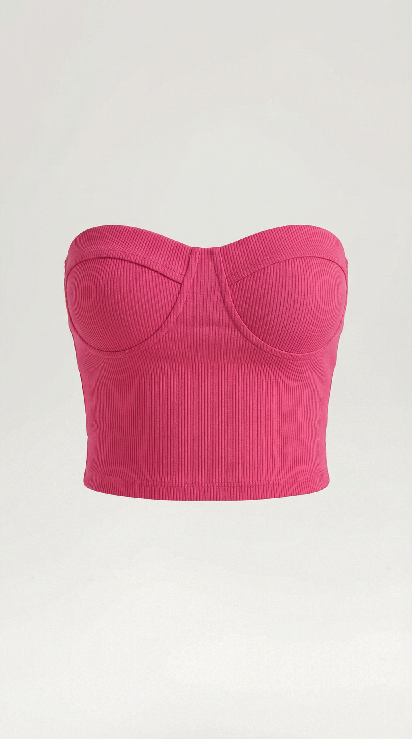 Canotta Bustier Donna a Coste