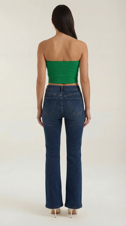 Canotta Bustier Donna a Coste