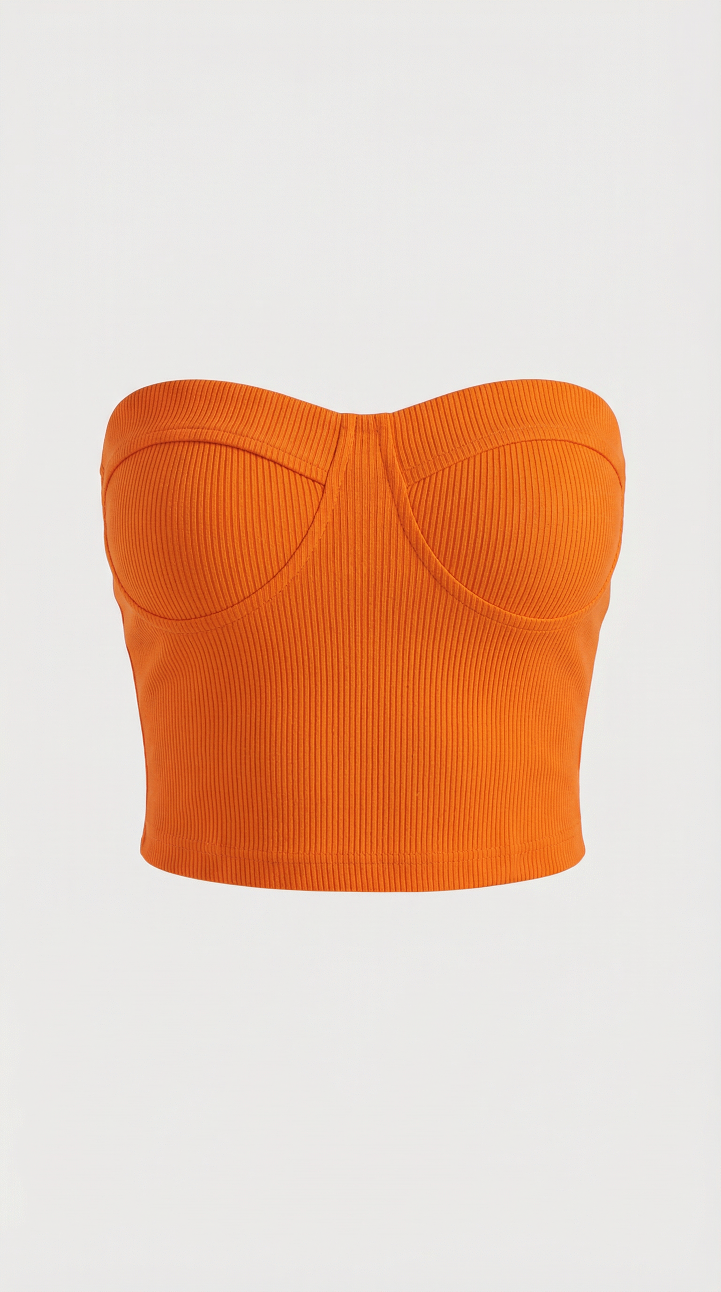 Canotta Bustier Donna a Coste