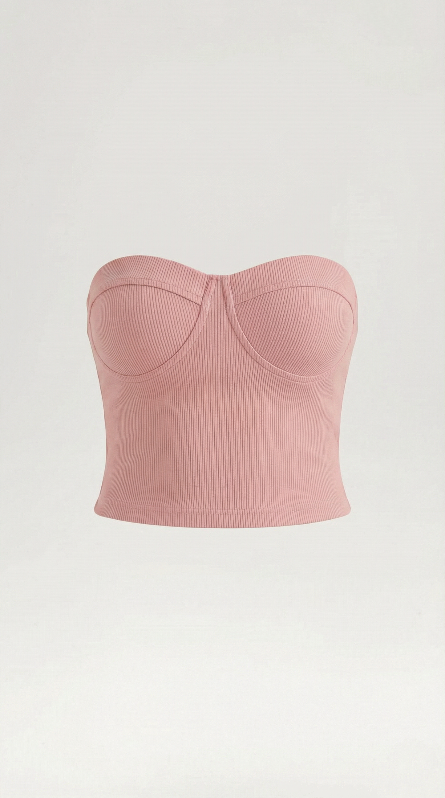 Canotta Bustier Donna a Coste