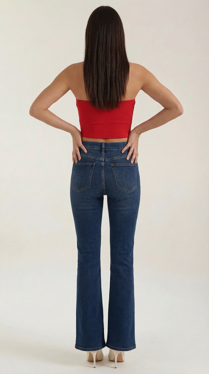 Canotta Bustier Donna a Coste