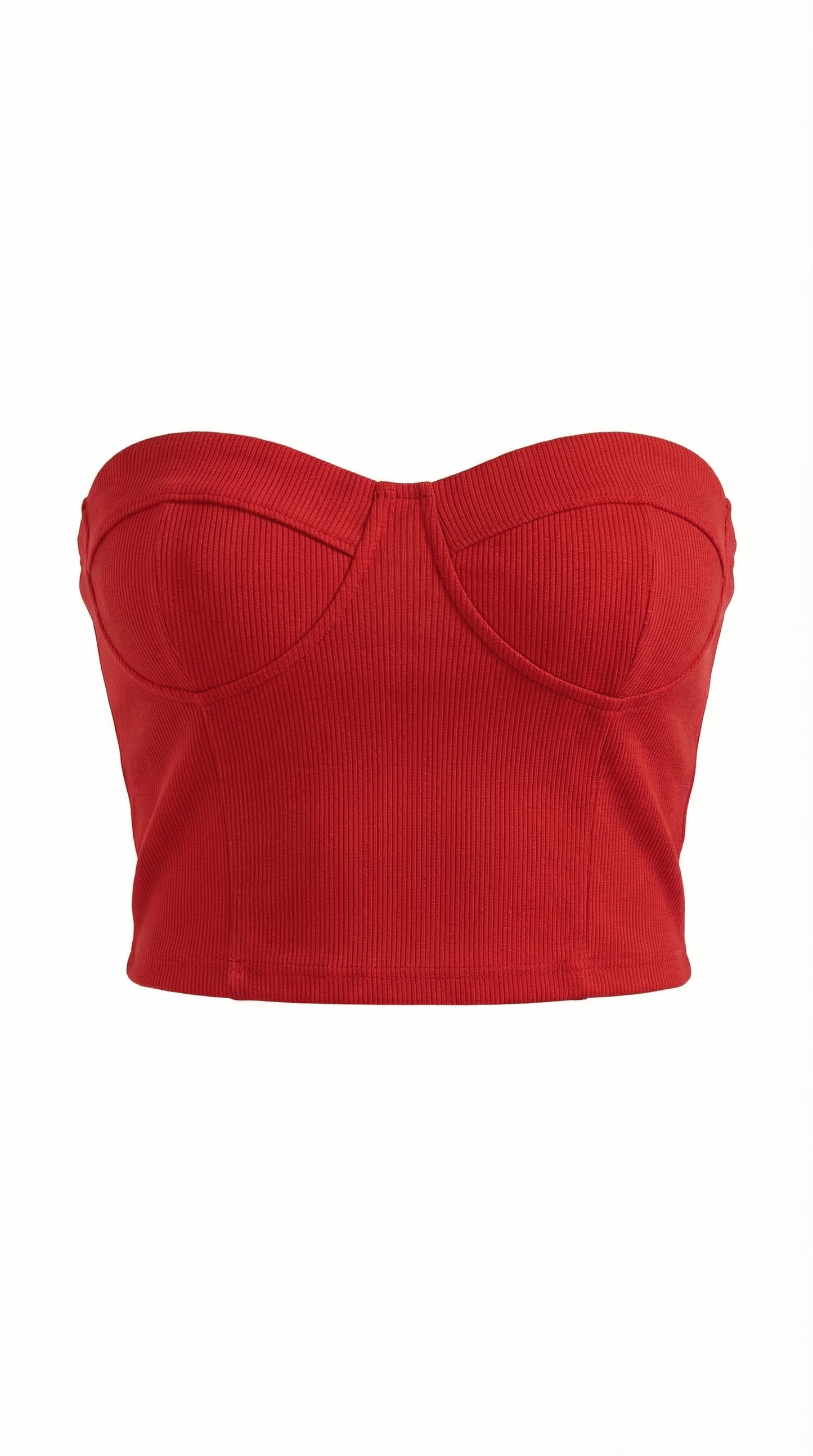 Canotta Bustier Donna a Coste