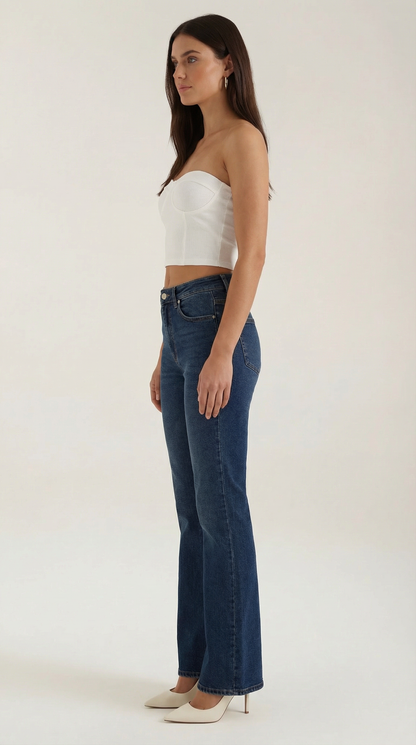 Canotta Bustier Donna a Coste