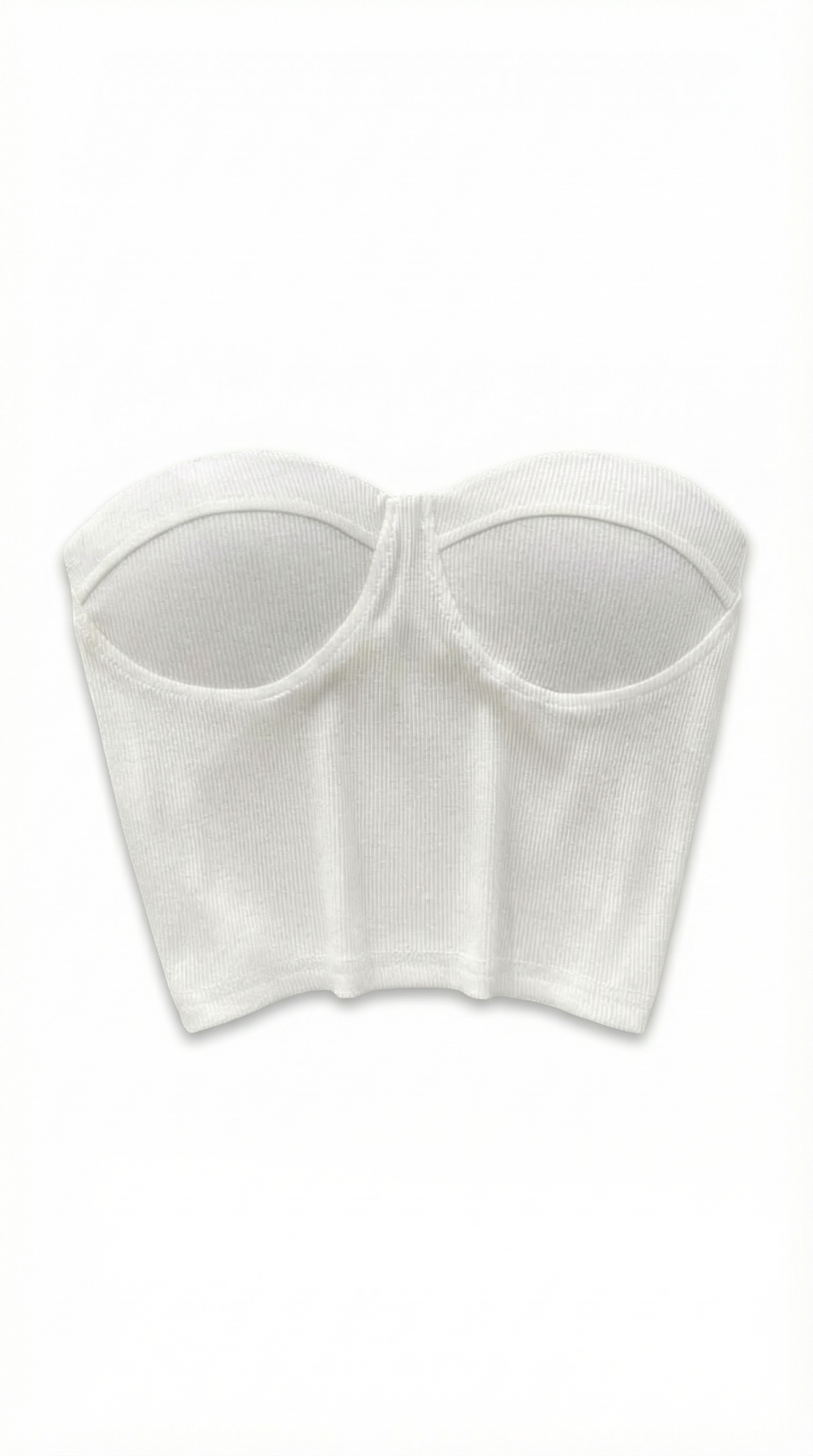 Canotta Bustier Donna a Coste
