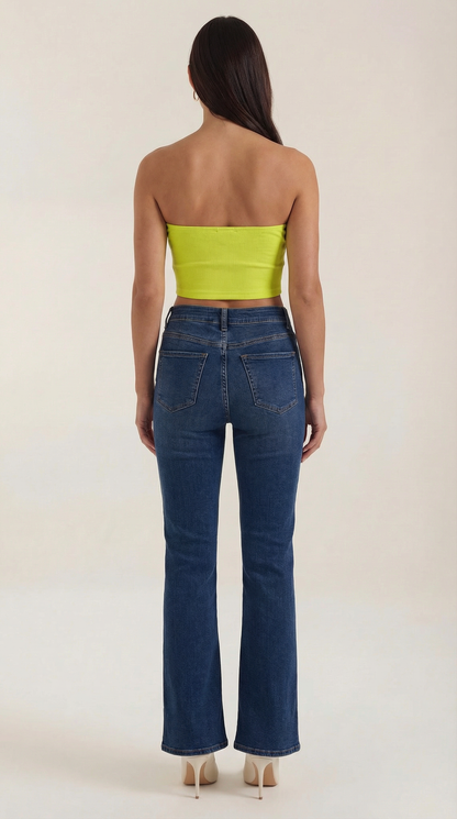 Canotta Bustier Donna a Coste