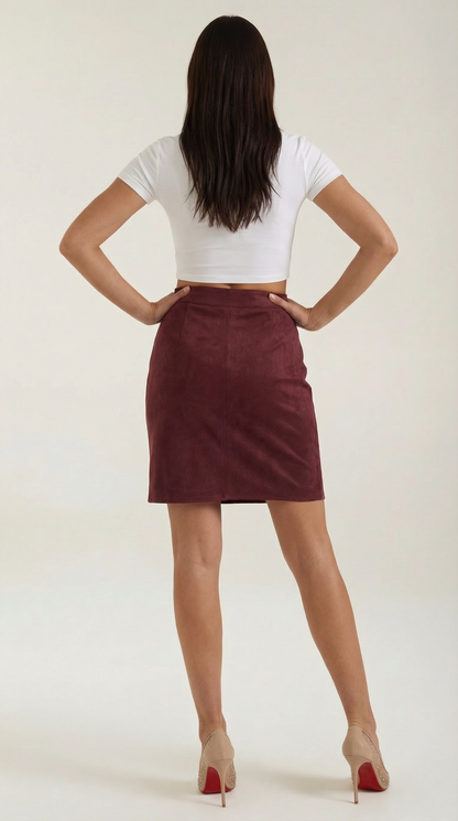 Minigonna Donna con Bottoni