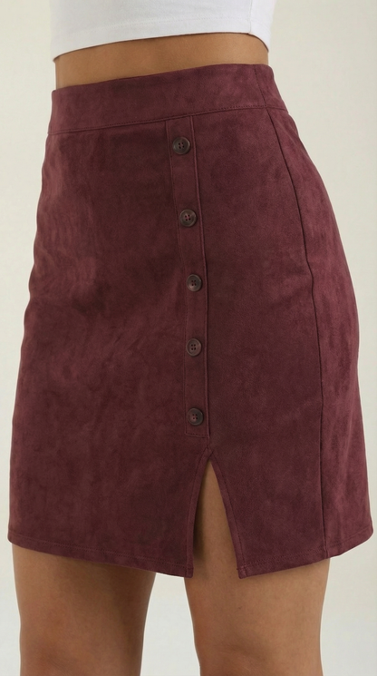 Minigonna Donna con Bottoni