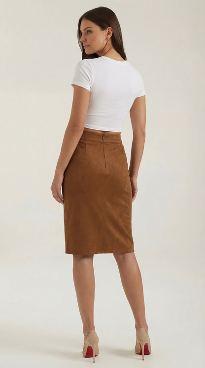 Minigonna Donna con Bottoni