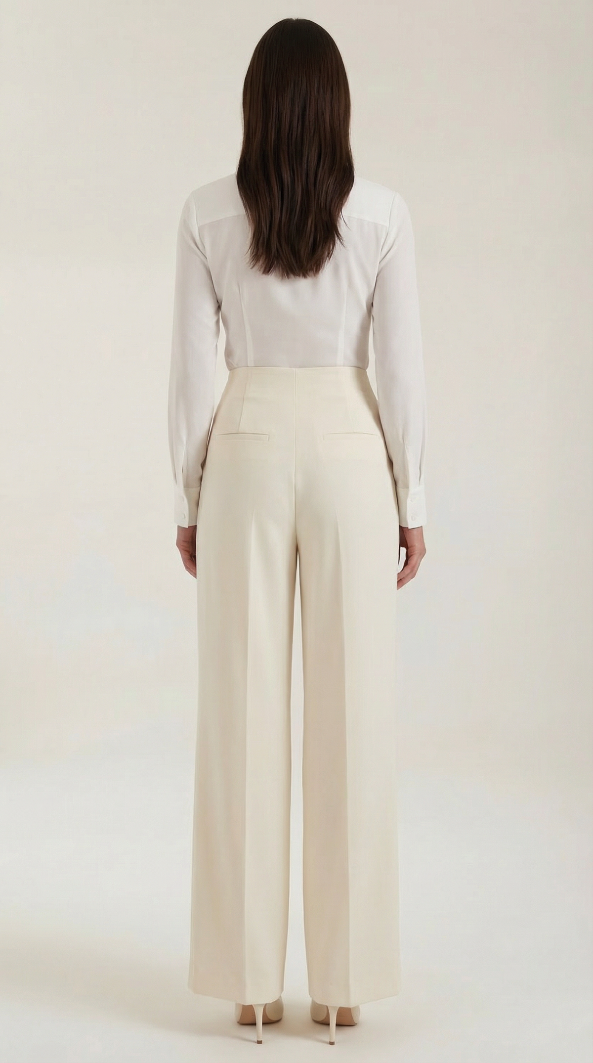Pantaloni Donna Plissettati in Crepe