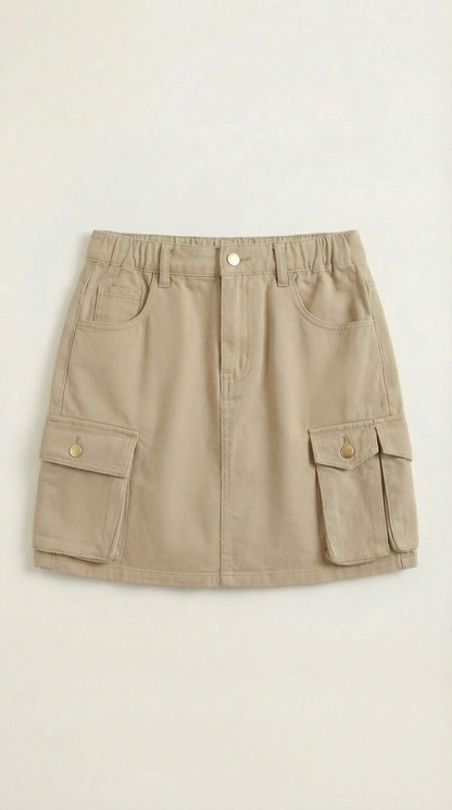 Minigonna Cargo Donna con Tasche