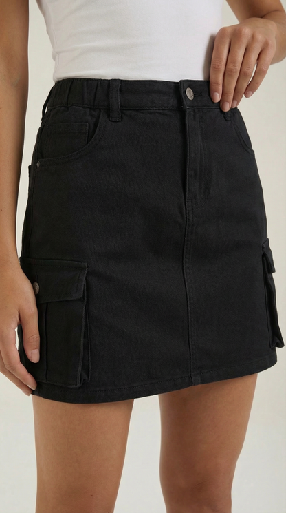 Minigonna Cargo Donna con Tasche