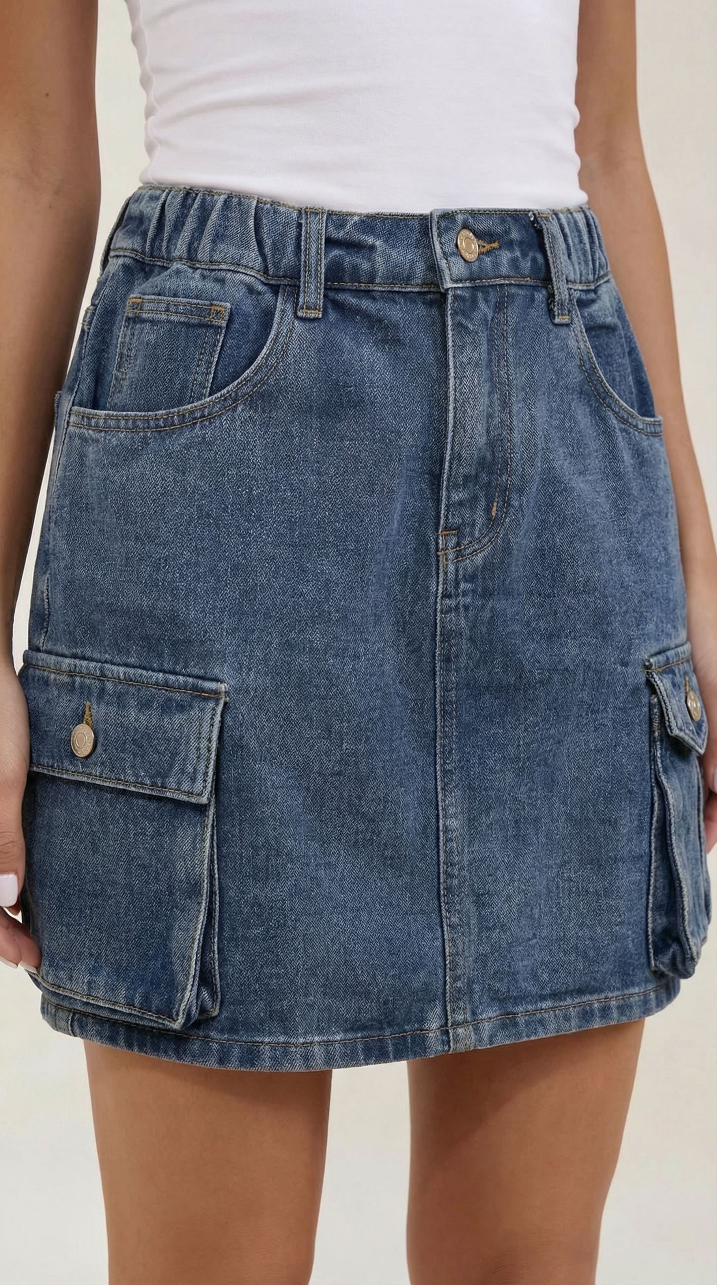 Minigonna Cargo Donna con Tasche