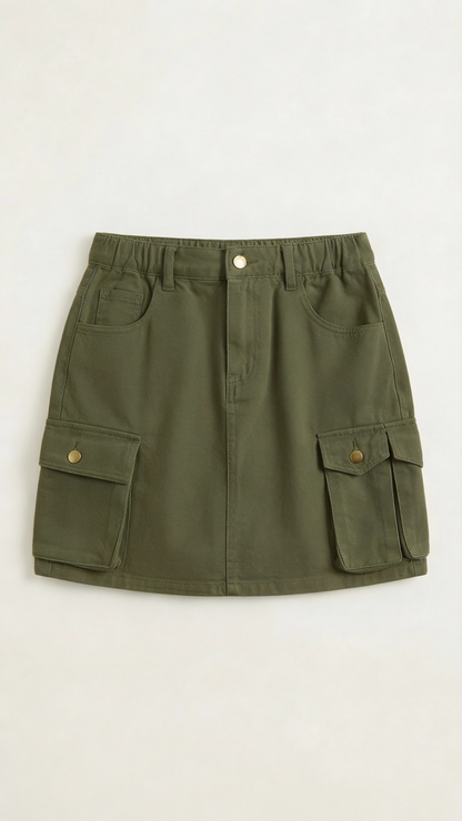 Minigonna Cargo Donna con Tasche