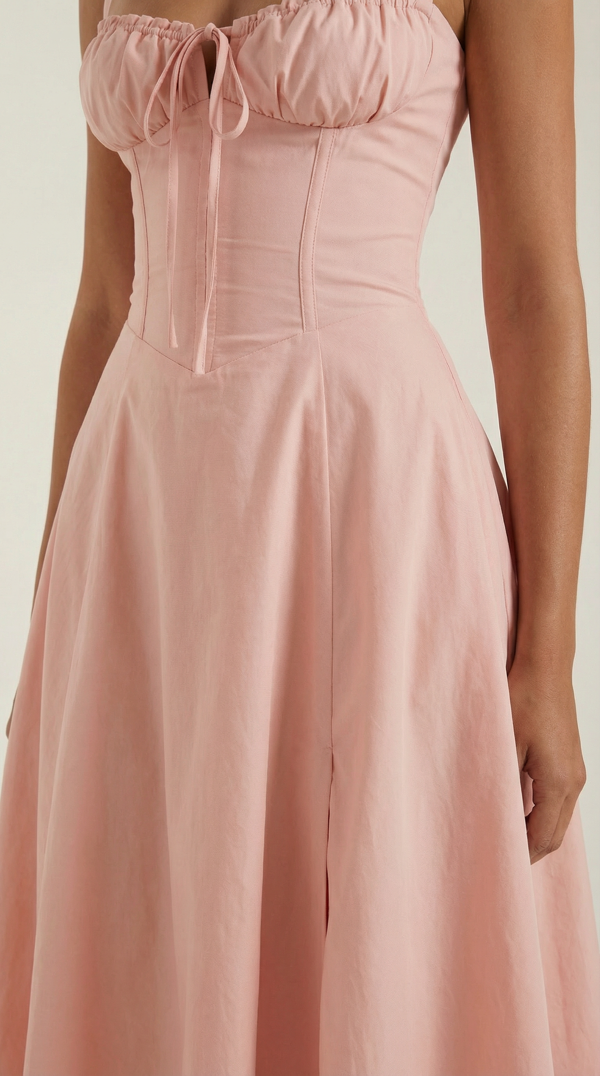Abito Midi Donna con Allacciatura