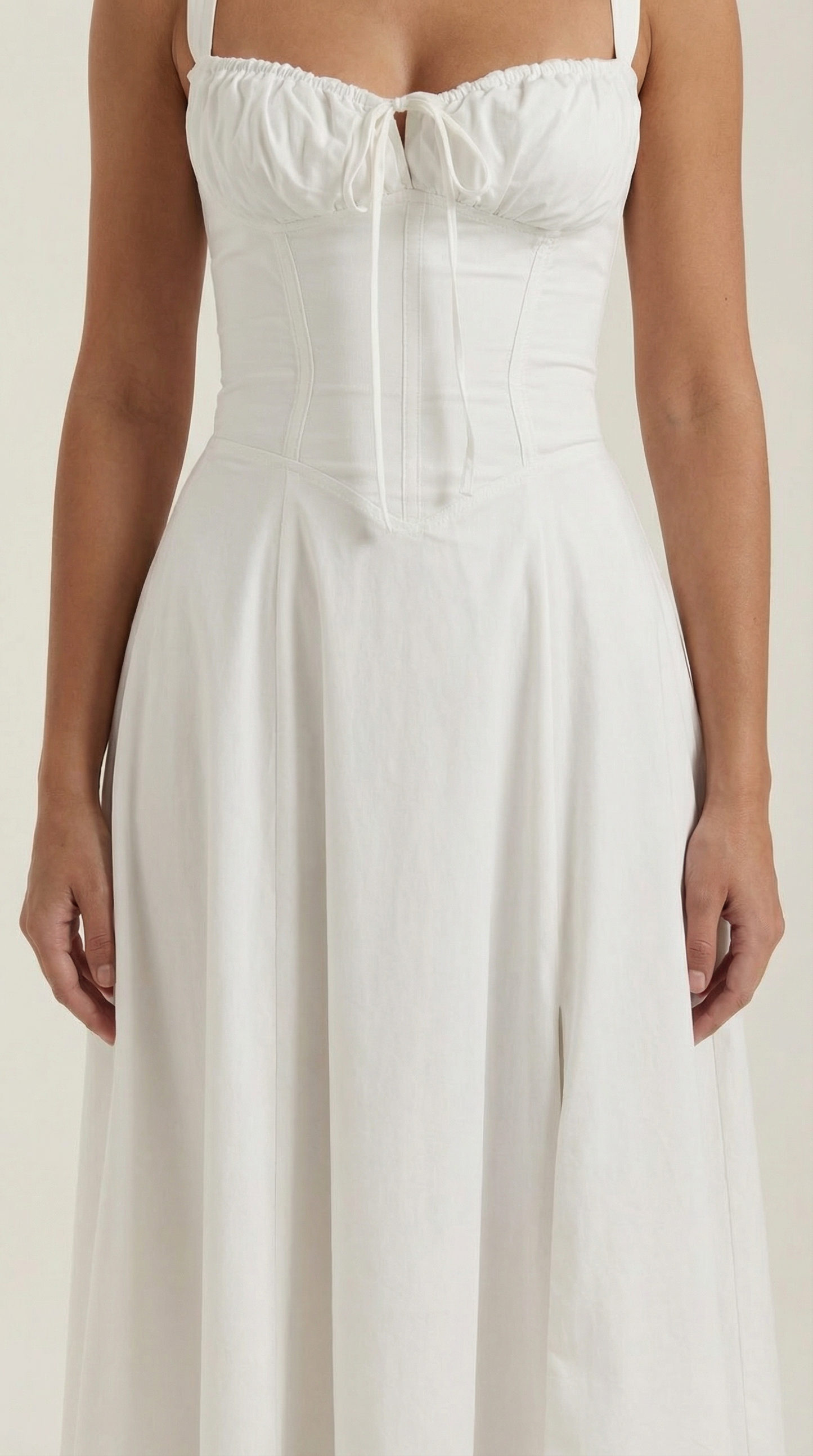 Abito Midi Donna con Allacciatura