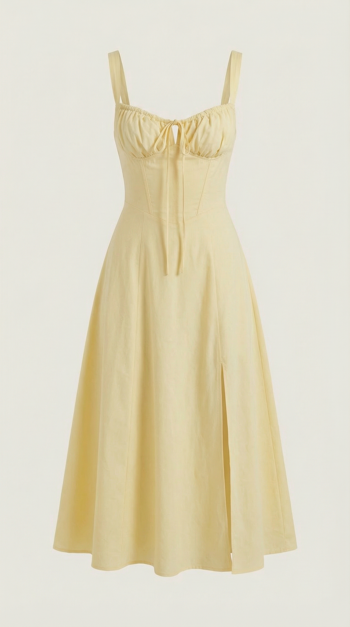 Abito Midi Donna con Allacciatura