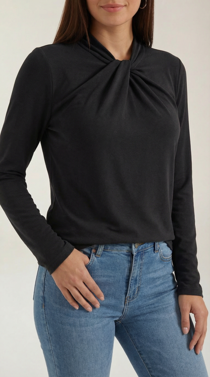 Blusa Donna con Nodo al Collo