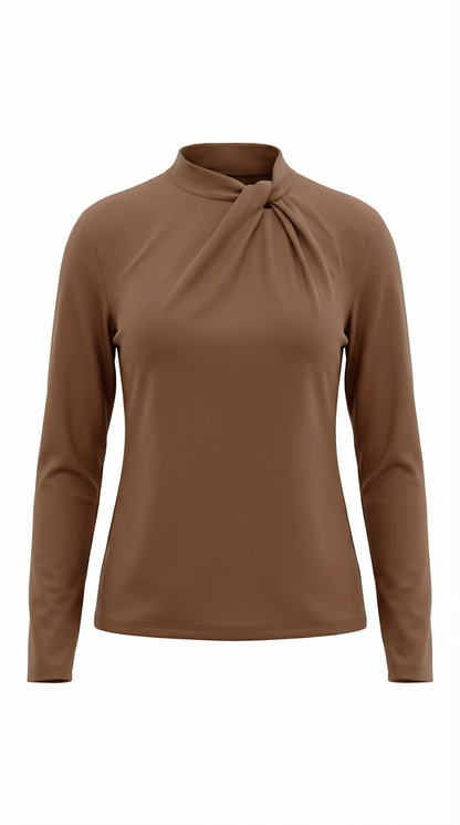 Blusa Donna con Nodo al Collo