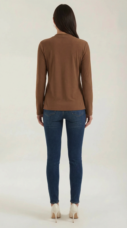 Blusa Donna con Nodo al Collo