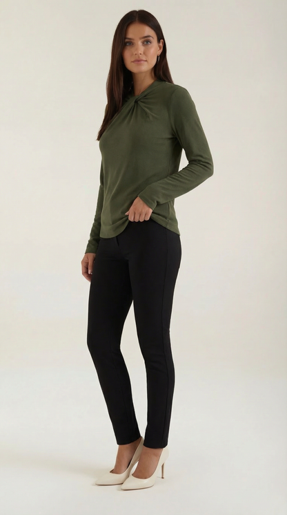 Blusa Donna con Nodo al Collo