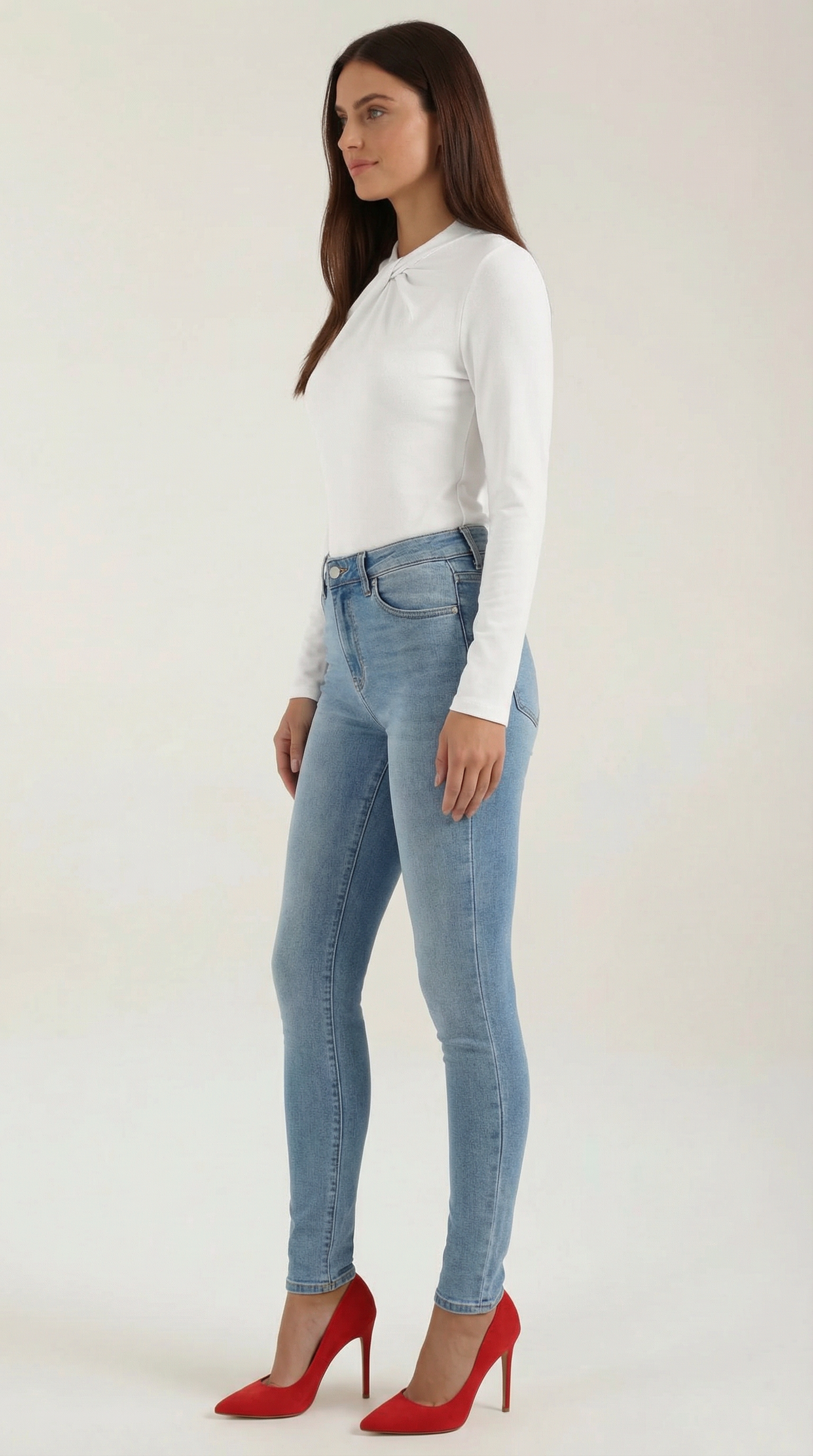 Blusa Donna con Nodo al Collo