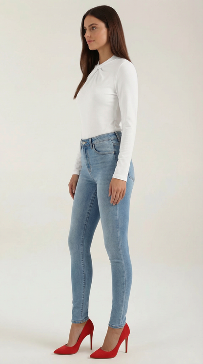 Blusa Donna con Nodo al Collo
