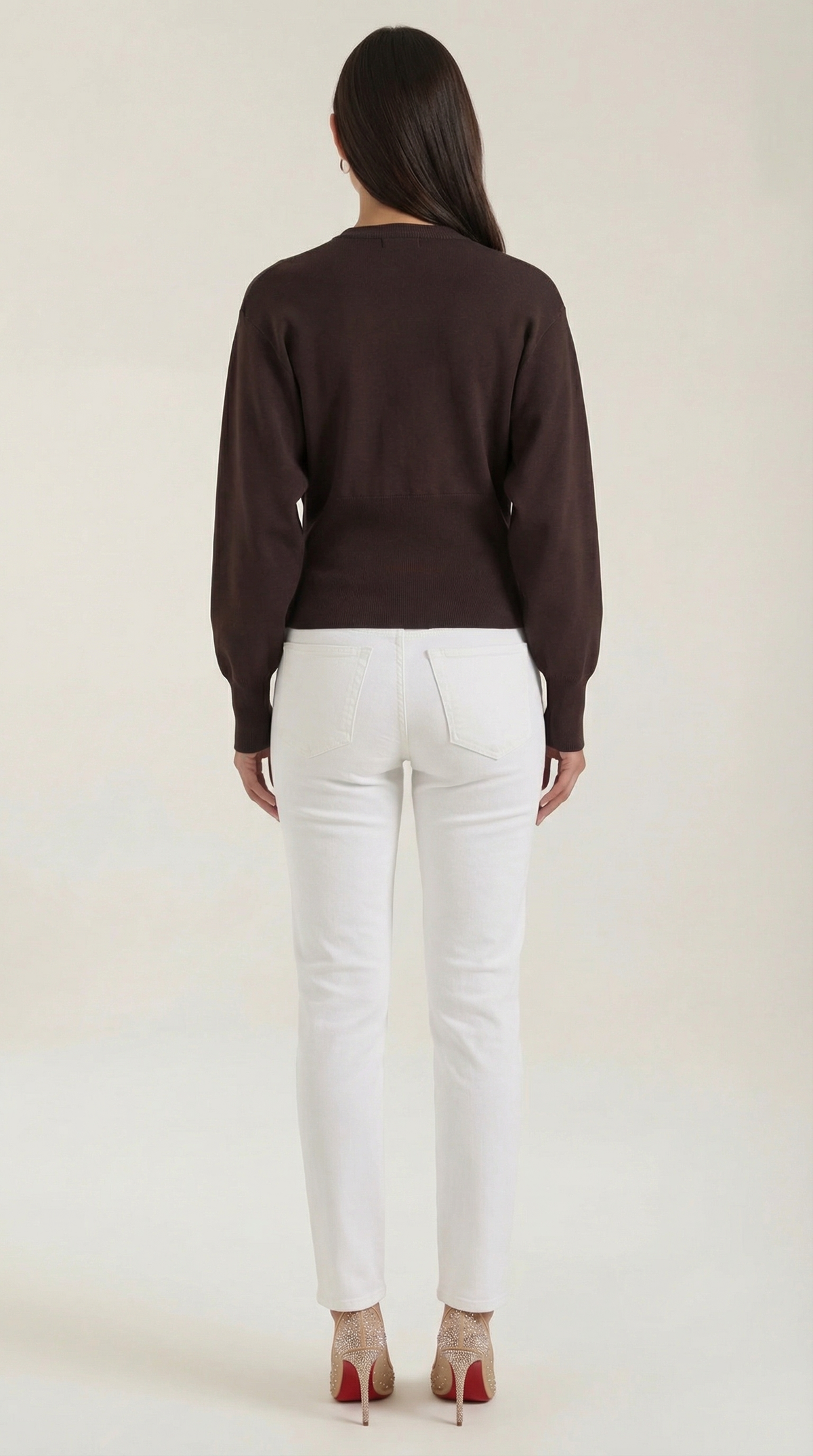 Cardigan Donna con Scollo a V Profondo