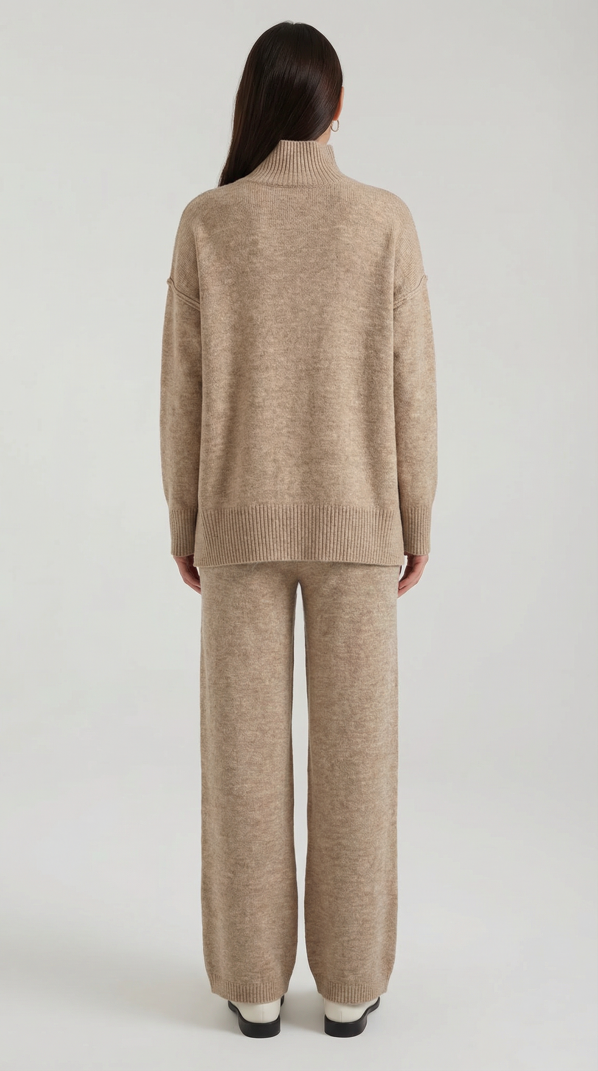 Set Donna Maglione Collo Alto e Pantaloni