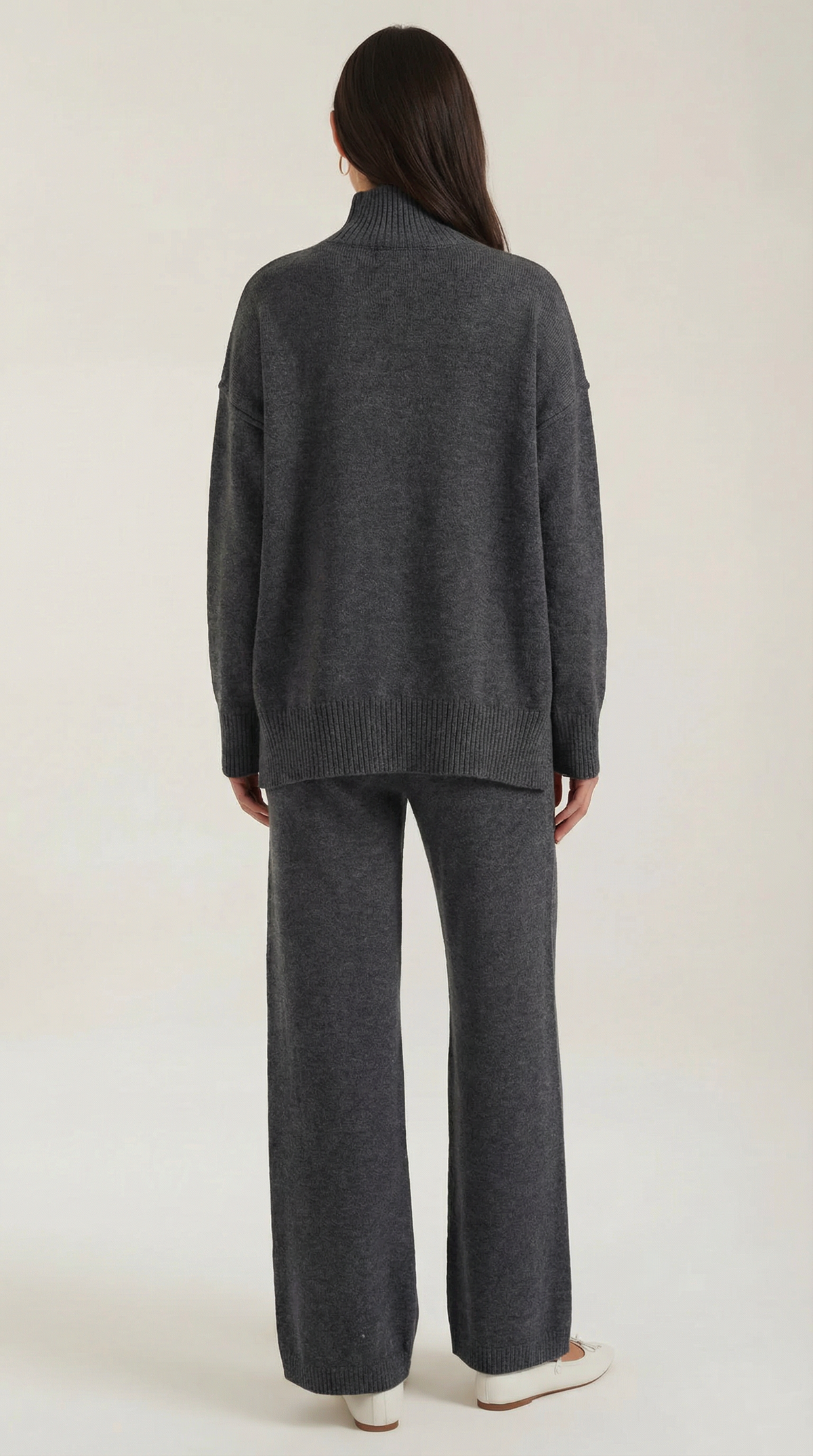 Set Donna Maglione Collo Alto e Pantaloni