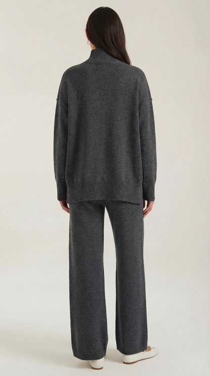 Set Donna Maglione Collo Alto e Pantaloni