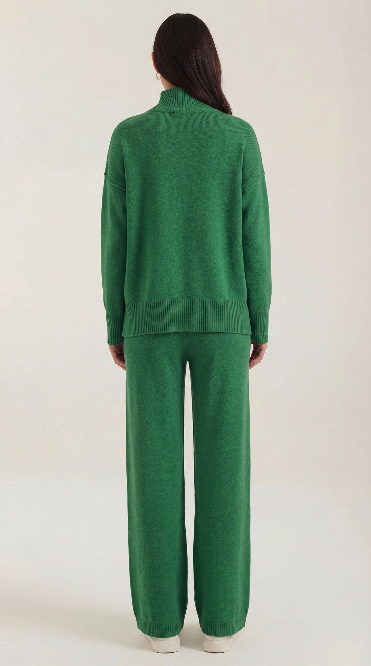 Set Donna Maglione Collo Alto e Pantaloni